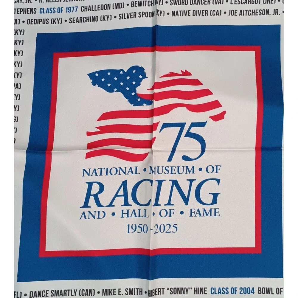 Museum Of Horse Racing Hall Of Fame Scarf banner kentucky derby Thoroughbred